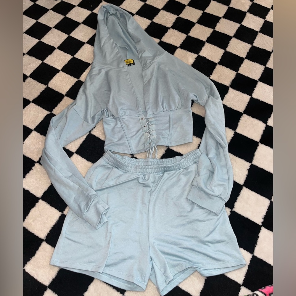 Corset Hoodie and Short Set